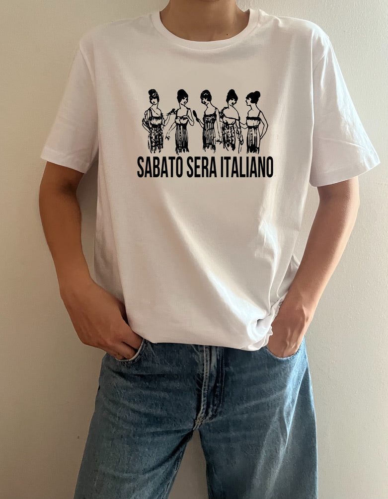 SABATO SERA ITALIANO MAGLIETTA